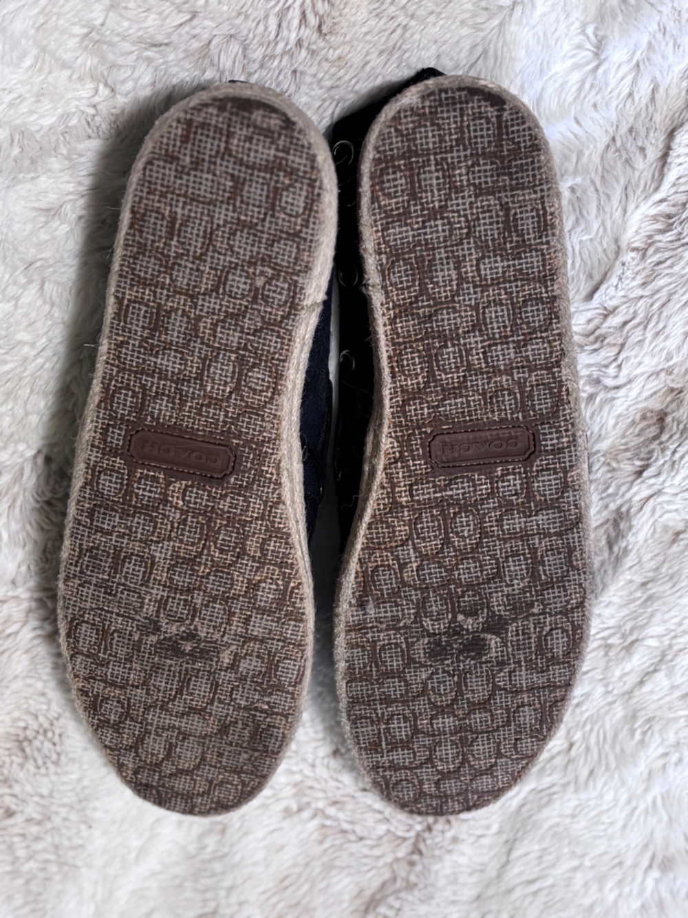 Coach Mellow Signature Jacquard Logo Espadrilles Flats Size 10 - Picture 6 of 9